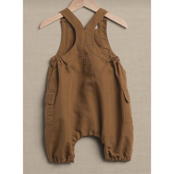 NWT BR  Baby COTTON-LINEN BUBBLE ROMPER FOR BABY SIZE 12-18 - Picture 1 of 10